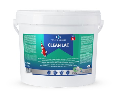Clean-Lac 12kg para 800m² - Bacterias para estanque natural - Agua clara y reducción de lodo y algas