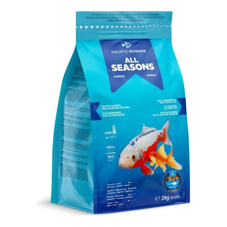 Aquatic Sciences Nourriture All Seasons LARGE 2kg - Aquatic Science - Aliment de base toutes saisons de qualité ASALLL2