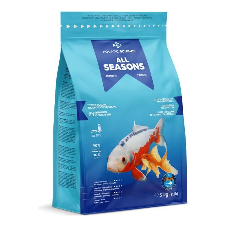 Aquatic Sciences Nourriture All Seasons LARGE 5kg - Aquatic Science - Aliment de base toutes saisons de qualité ASALLL5