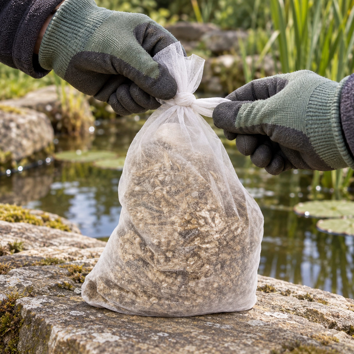 Aquipond Eco AlgControl pack de 10 – 10 kg – Paille d'orge pour étang (max 50 m³)