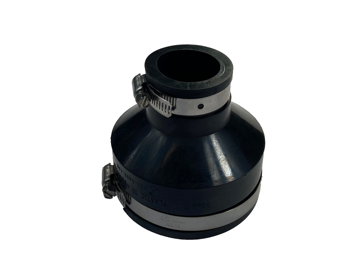 Manchon réducteur souple caoutchouc 90x40 mm — Aquitechnics — vue 1