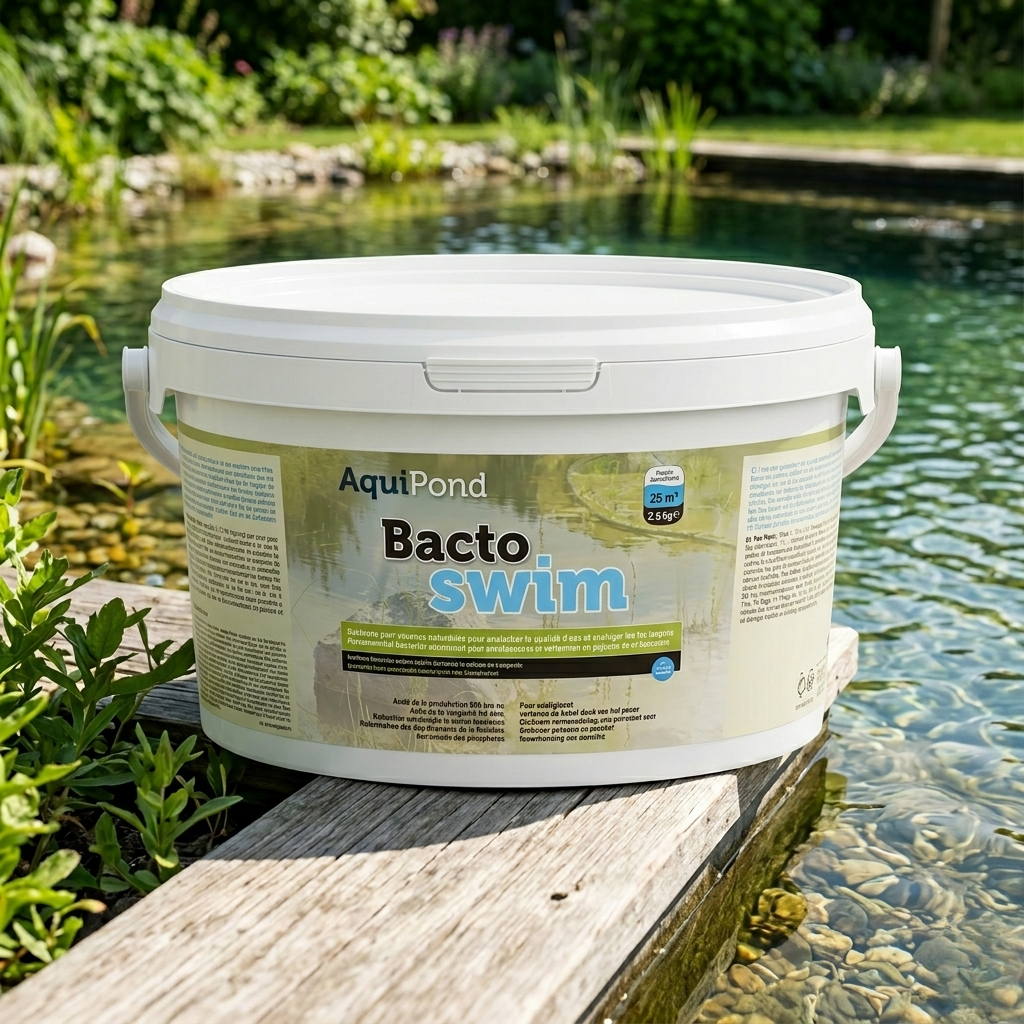 Aquipond BactoSwim Bacteria for Natural Pools - 2.5Kg - Reduces algae and silt in natural pools - For pools from 10 to 25M²