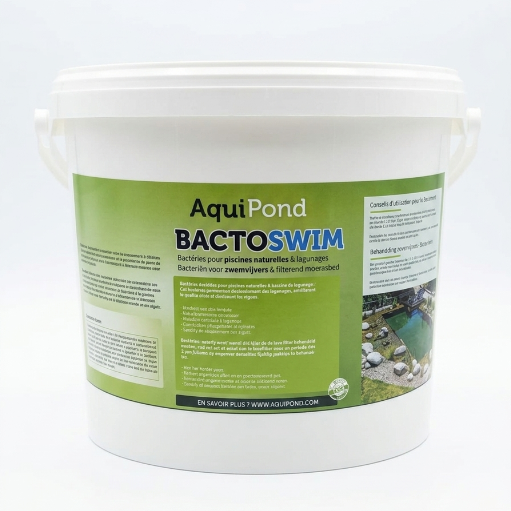 Aquipond BactoSwim Bacteria for Natural Pools - 5Kg - Reduces algae and silt in natural pools - For pools from 25 to 50M²