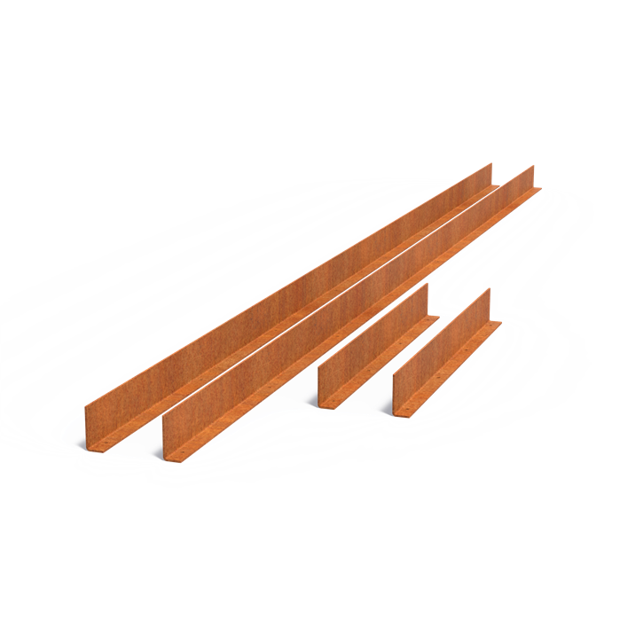 Bordure de finition pour bassin miroir Reflet en acier corten - Aquigarden