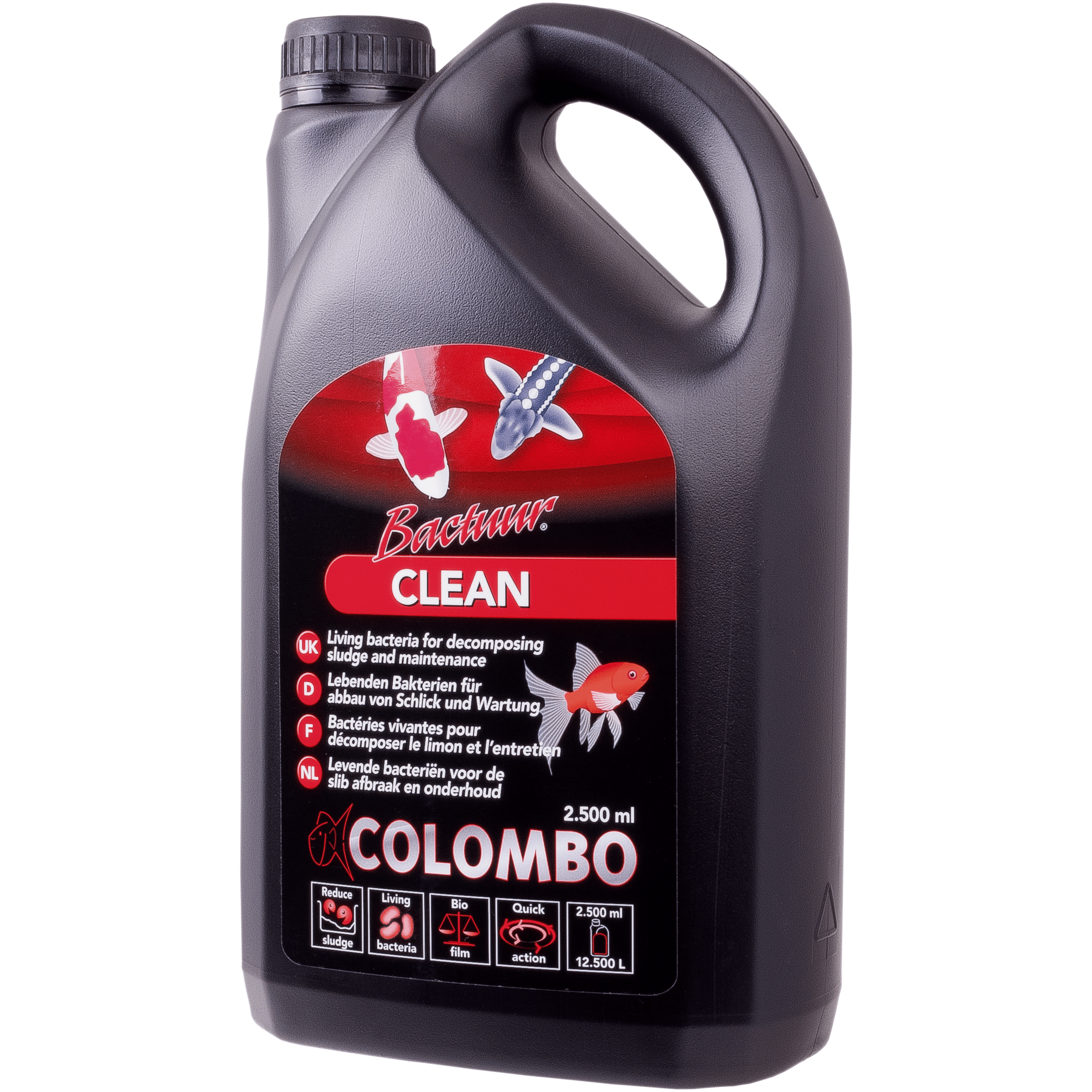 Colombo Produits d'entretien Bactuur Clean Sludge 2500ml pour 12.500litres - Réducteur de vase 05020245