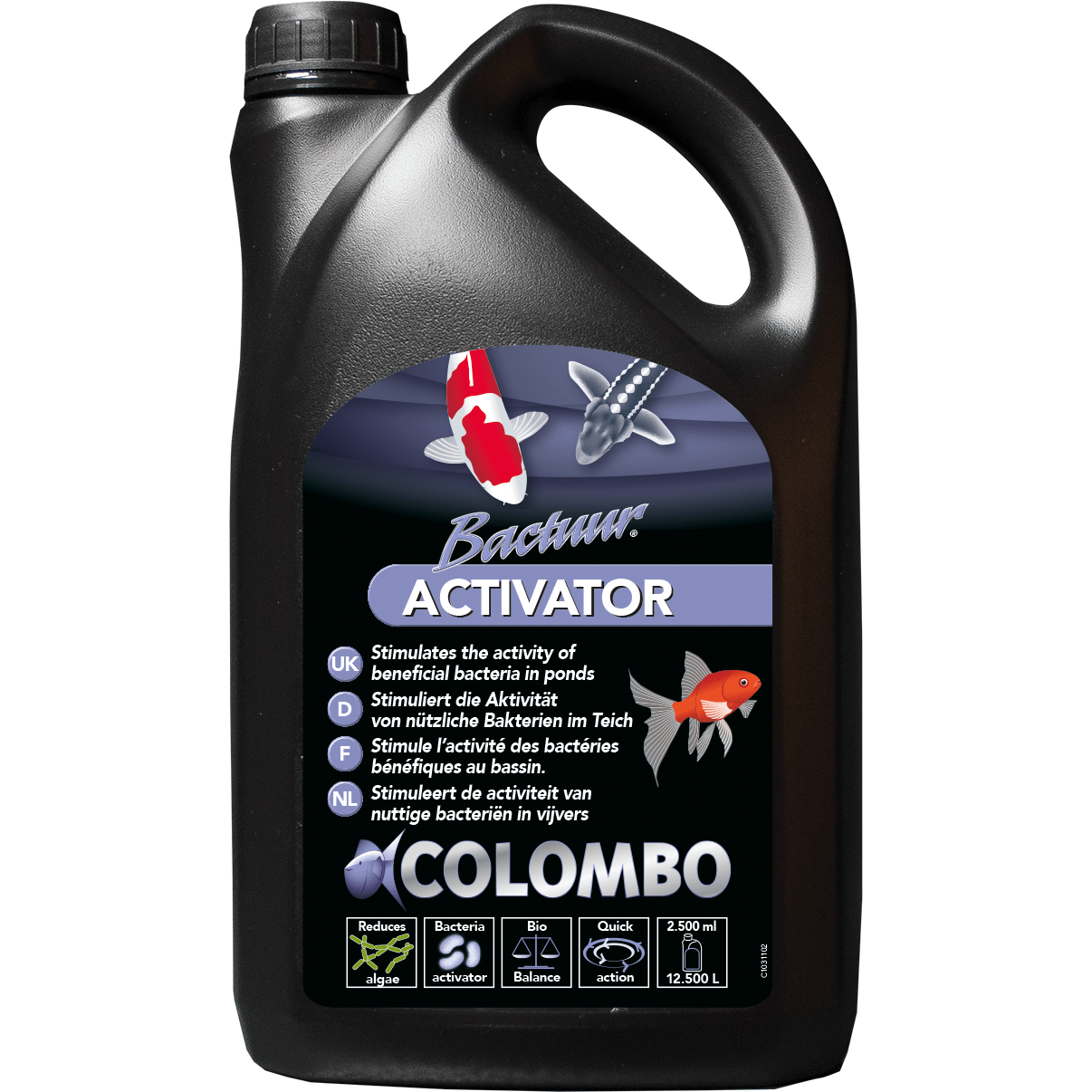 Colombo Bactéries Colombo Bactuur Activator 2500ml pour 12.5000litres - Bio-activateur végétal 05020283