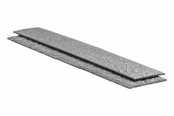 Ecolat droite renforcée 14 cm x 1,5 cm x 2 m - Bordure en plastique recyclé - Ecoo — vue sur fond blanc