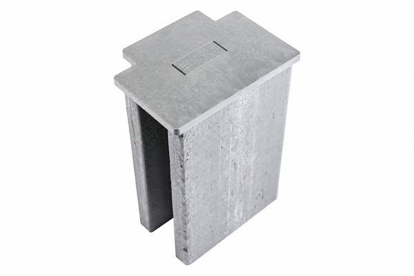 Plaque de couverture pour profil Ecoplanc Connect, lot de 2 - Ecoo — vue sur fond blanc