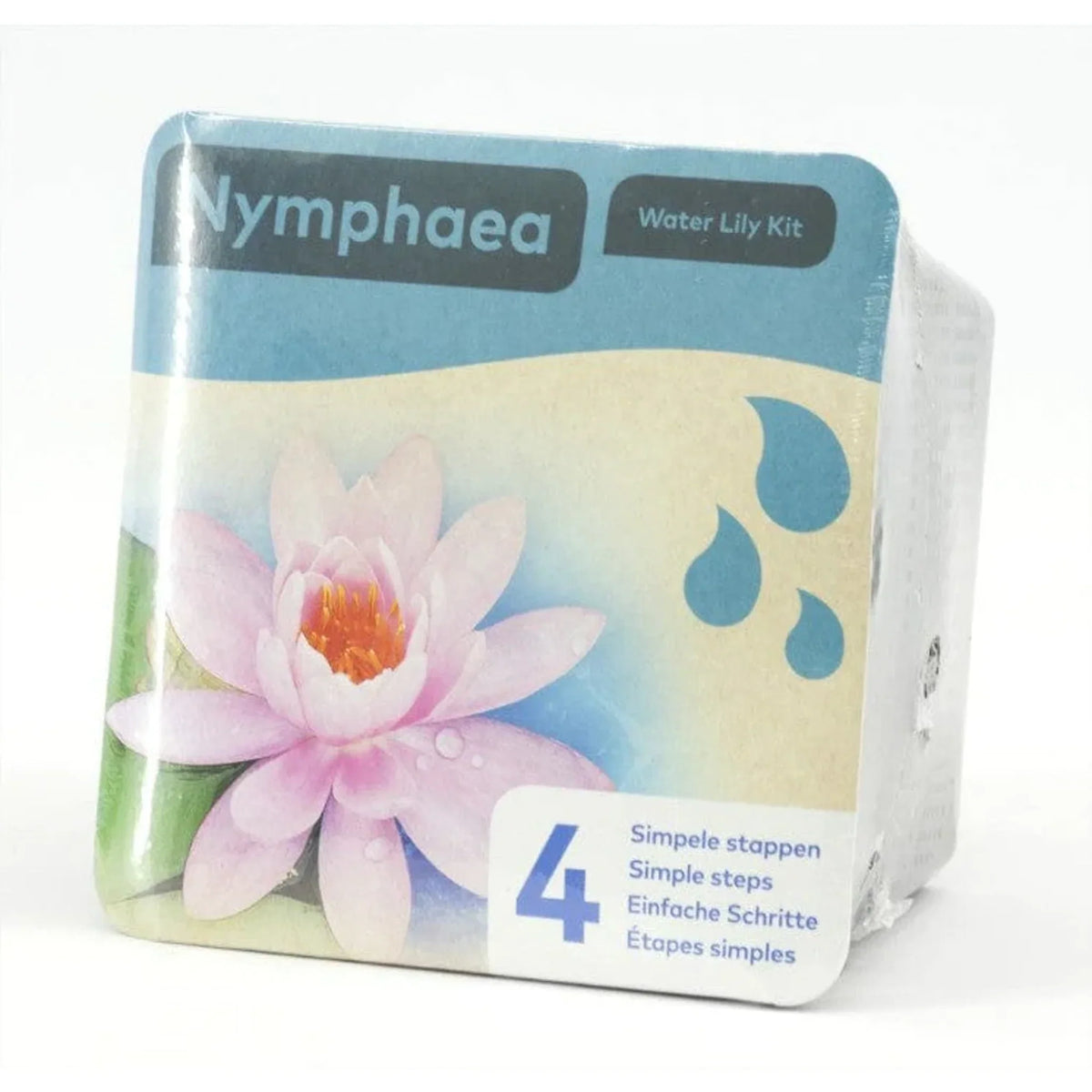 Aquipond Nénuphar rose en kit sec – Nymphaea prêt à planter (panier inclus)