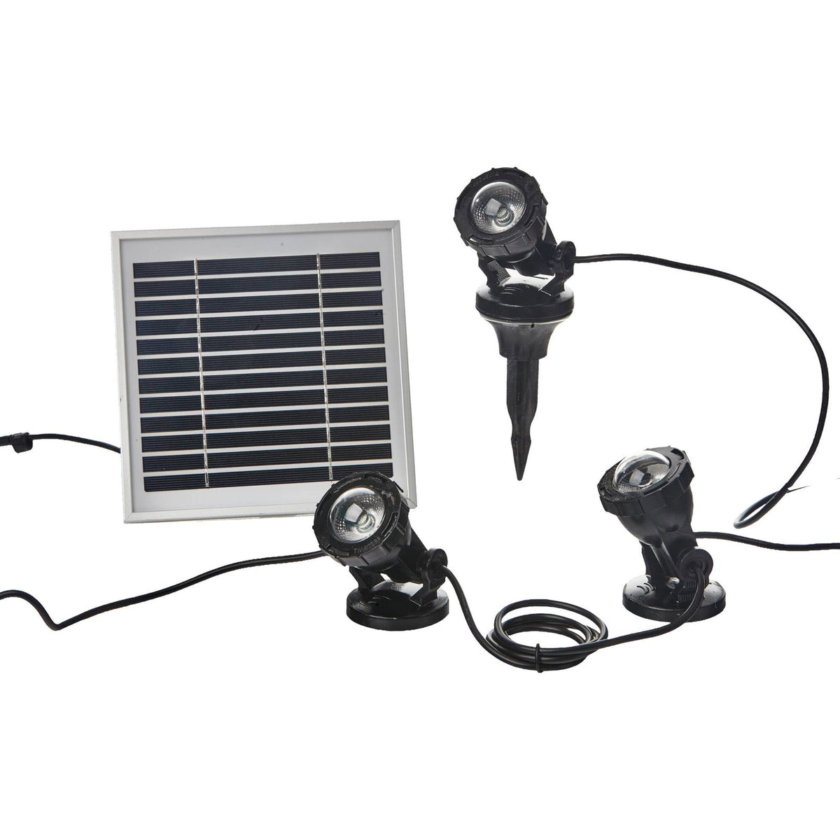 Kit de 3 spots solaires RGB Heissner avec batterie