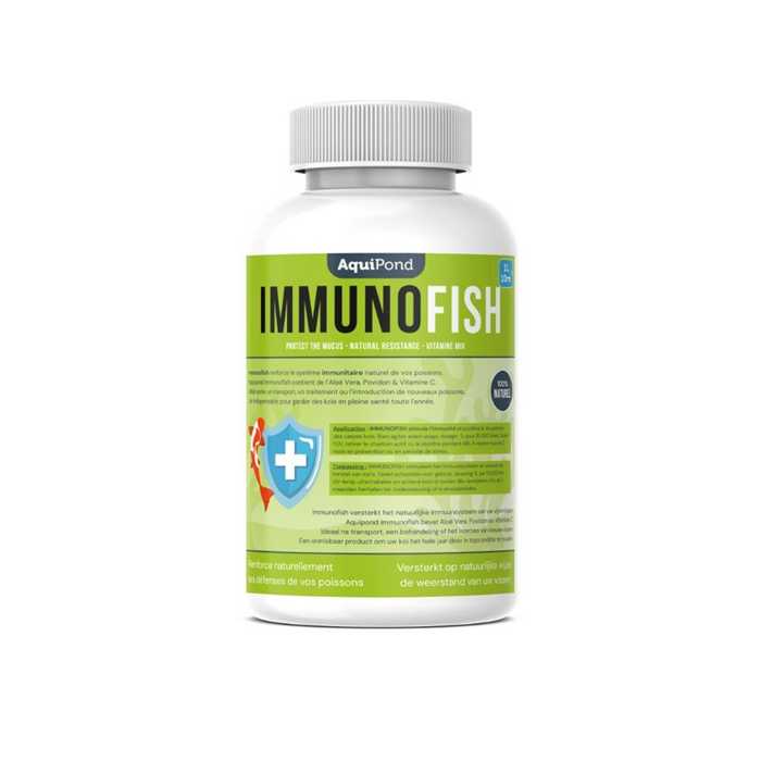 Immunofish Aquipond 1L â Traitement PrĂ©ventif KoĂŻ Mucus â 20mÂł