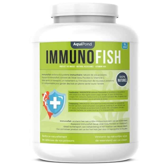 Immunofish Aquipond 5L – Traitement Préventif Koï Mucus – 100m³