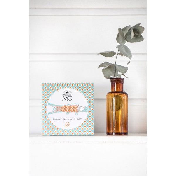 Koinobori Light Blue (S) - 70CM X 26.4CM - Organic Cotton by Madame Mo