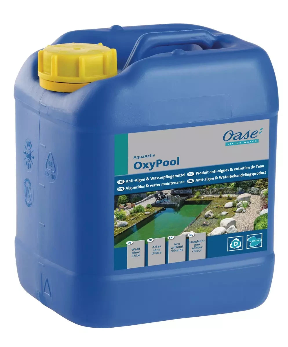 OASE OxyPool 20 L – traitement sans chlore pour fontaines et bassins de baignade – visuel 1