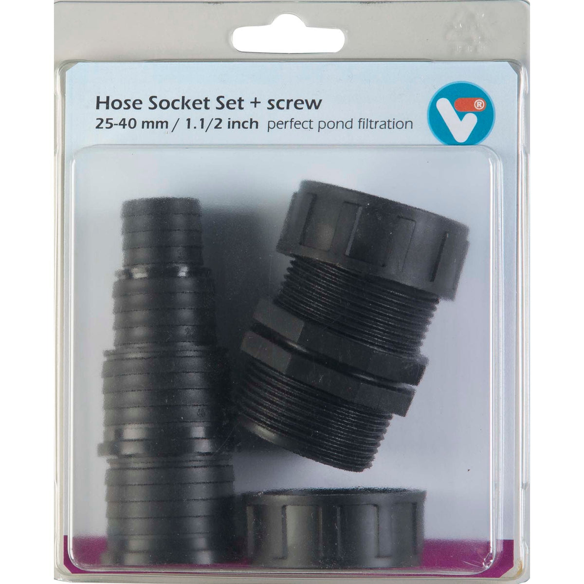 Kit d’embouts de tuyau + filetage 25-40 mm - Velda