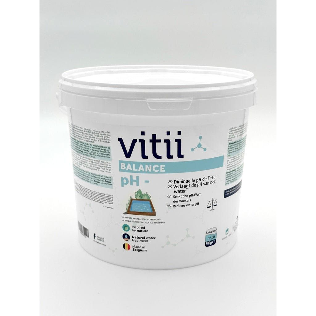 Vitii Traitements de l'eau Vitii pH- 5 kg - Diminue le pH de l’eau prviph005e