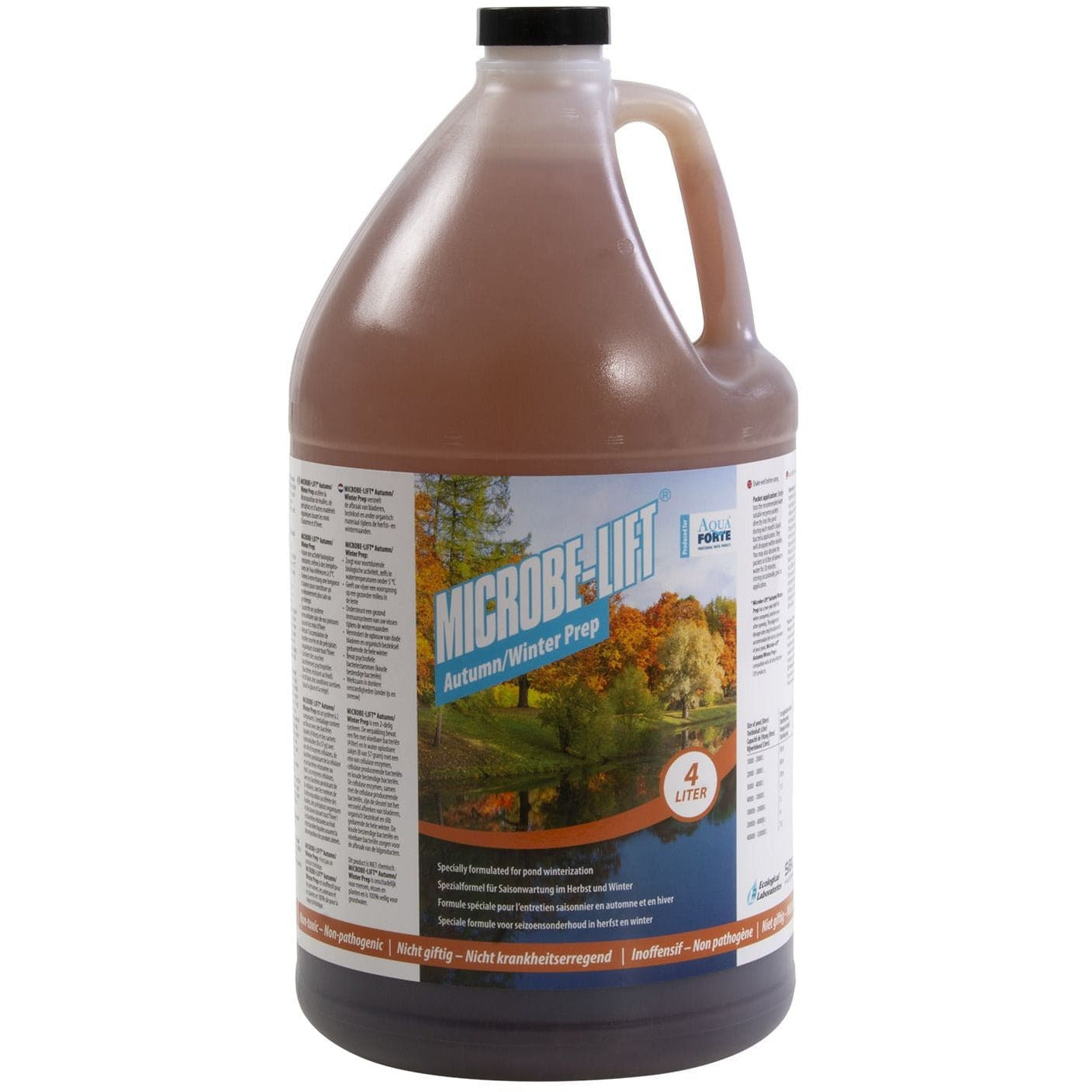 Aquaforte Bactéries Microbe-Lift Automne/hiver 4 litres - Formule spéciale pour l'automne et l'hiver 97121200532 SC784