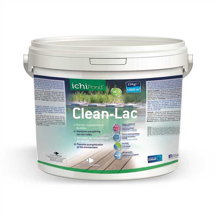 Aquatic Science Bactéries CLEAN-LAC - Bactéries pour étang naturel et grands volumes d'eau - 15KG - 1000M² 5425030682616 NEOCLP001B