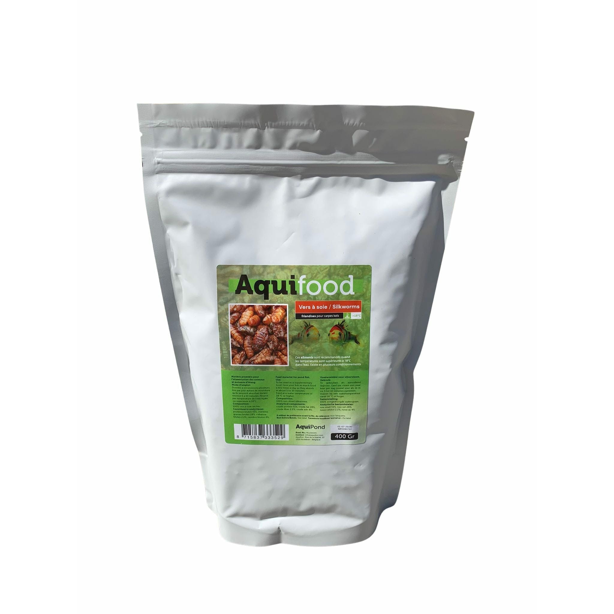 Aquifood vers Ă  soie / Silkworm - 400gr