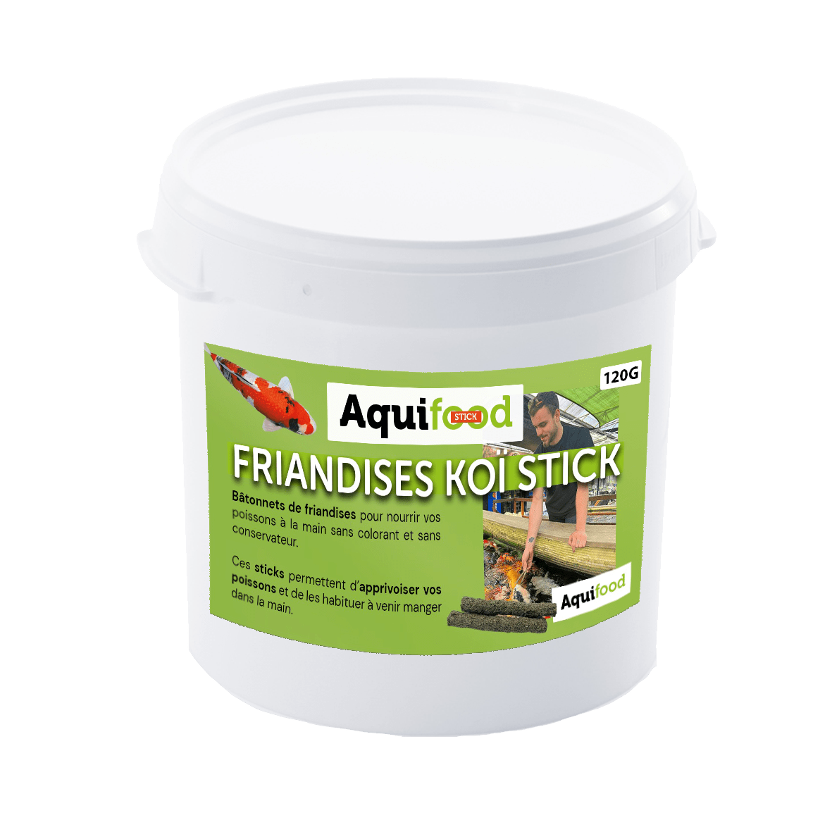 Aquifood Koï Stick Friandises pour carpes koïs Aquifood  - 120G