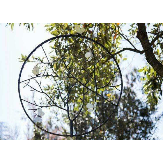 Arrosoir & Persil Cercle Papillons- Animal décoratif en métal recyclé 21020