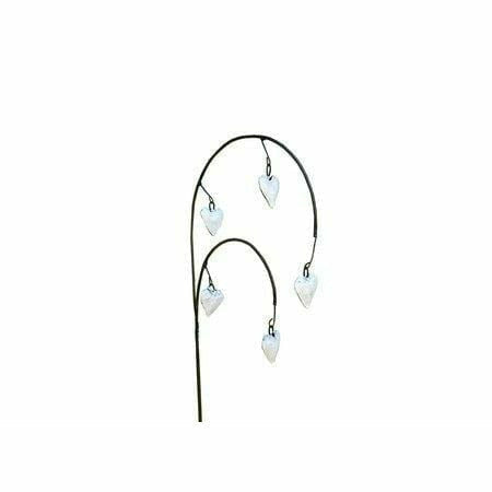 Arrosoir & Persil Cœur de Marie blanc - Végétal décoratif en métal recyclé 18005