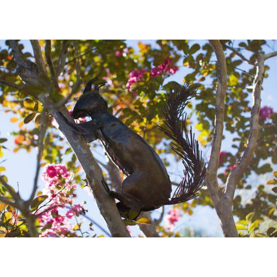 Arrosoir & Persil Ecureuil courant - Animal décoratif en métal recyclé 22008