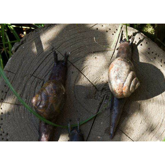 Arrosoir & Persil Escargot droit - Animal décoratif en métal recyclé 24001