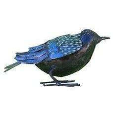 Arrosoir & Persil Etourneau - Oiseau décoratif en métal recyclé 12002