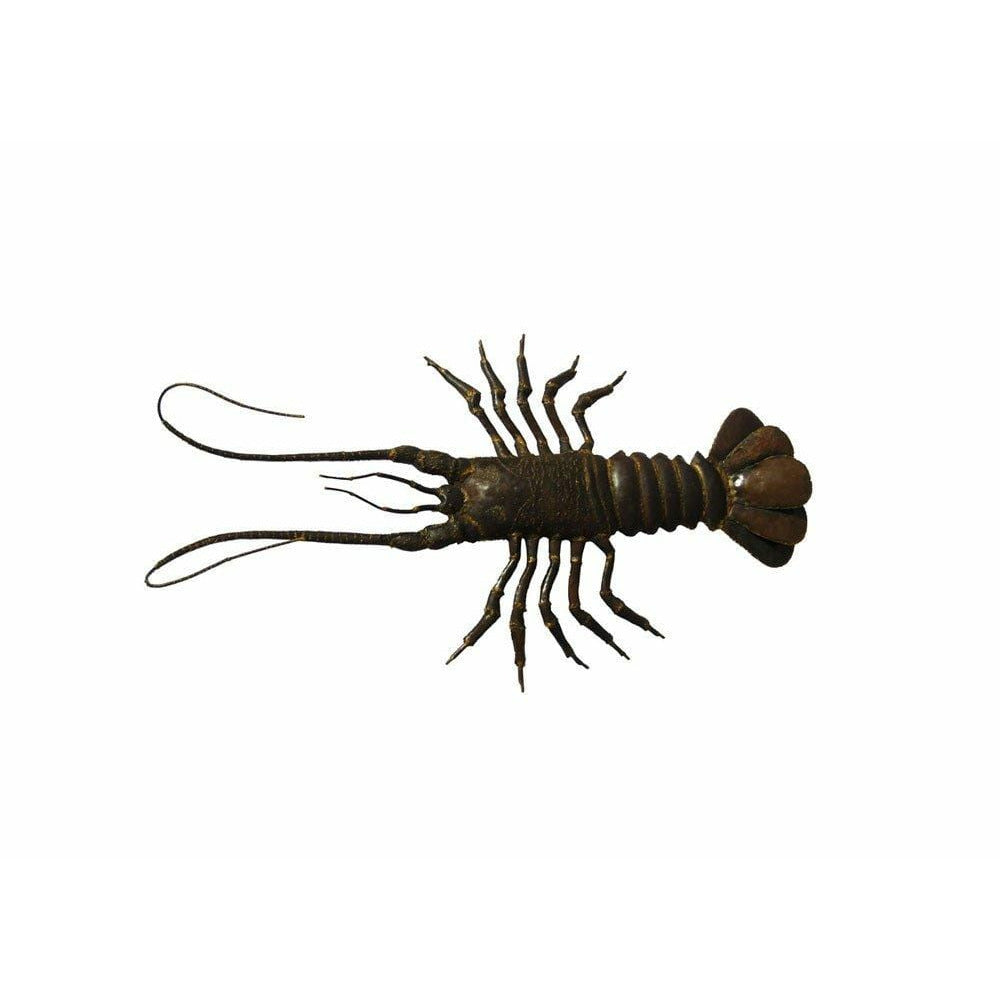 Arrosoir & Persil Langouste - Poisson décoratif en métal recyclé 26024