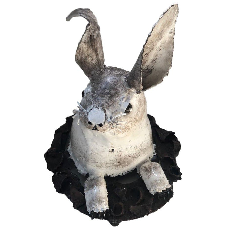 Arrosoir & Persil Lapin - Animal décoratif en métal recyclé 22010