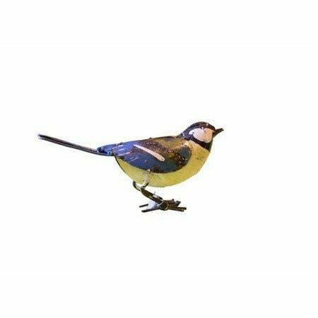 Arrosoir & Persil Mésange - Oiseau décoratif en métal recyclé 11008