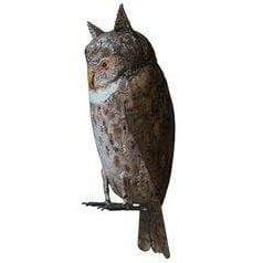 Arrosoir & Persil Moyen duc - Oiseau décoratif en métal recyclé 12024