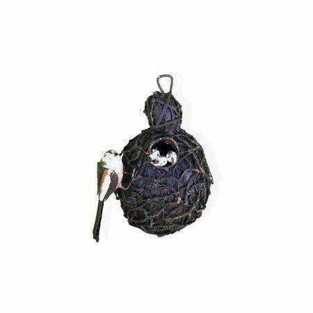 Arrosoir & Persil Nid mésange à longue queue - Oiseau décoratif en métal recyclé 11103