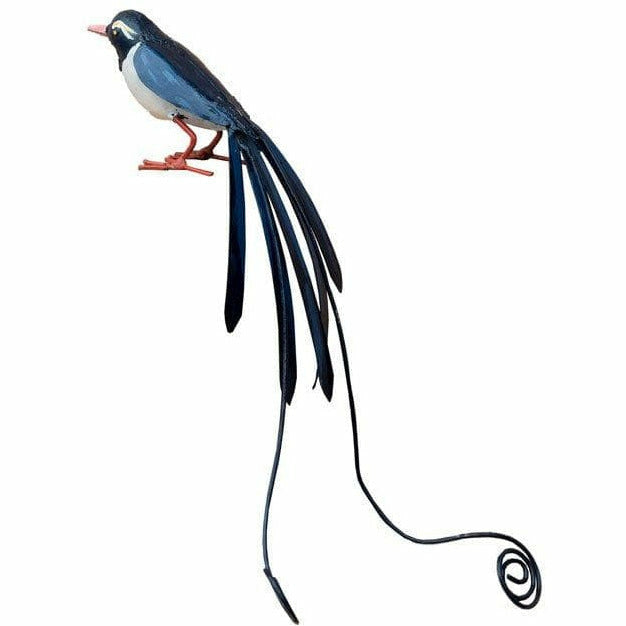 Arrosoir & Persil Oiseau du Paradis - Oiseau décoratif en métal recyclé 12033