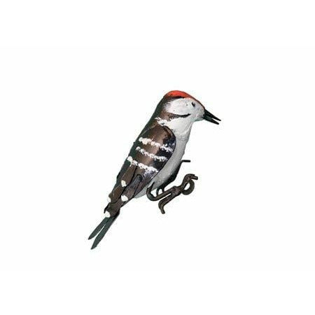 Arrosoir & Persil Pic épeichette à fixer - Oiseau décoratif en métal recyclé 19205