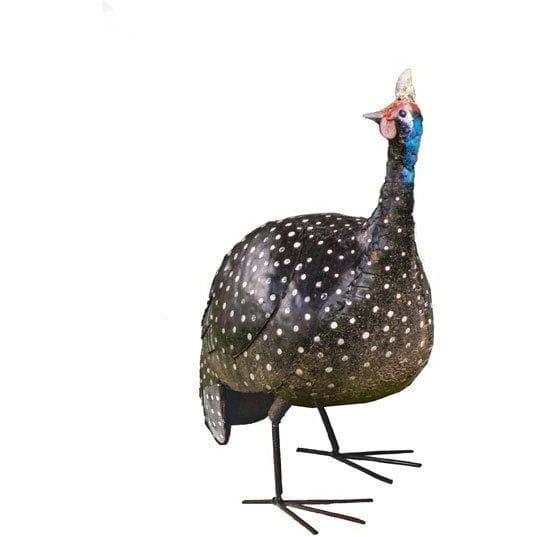 Arrosoir & Persil Pintade - Oiseau décoratif en métal recyclé 13007