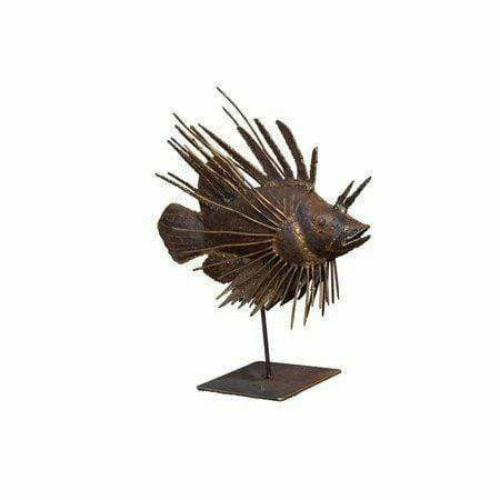 Arrosoir & Persil Rascasse - Poisson décoratif en métal recyclé 26021