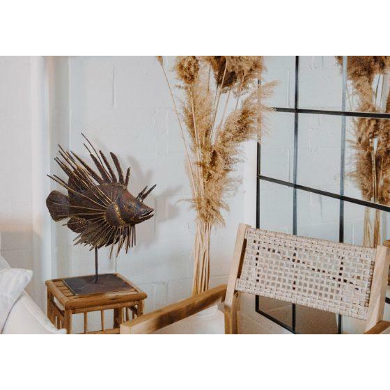 Arrosoir & Persil Rascasse - Poisson décoratif en métal recyclé 26021