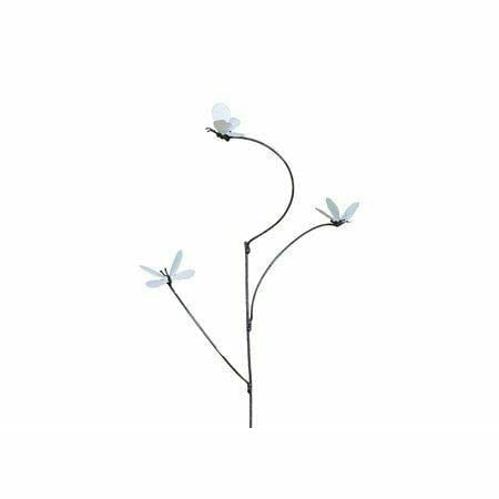 Arrosoir & Persil Tuteur 3 Papillons Blancs - Oiseau décoratif en métal recyclé TUTPAP
