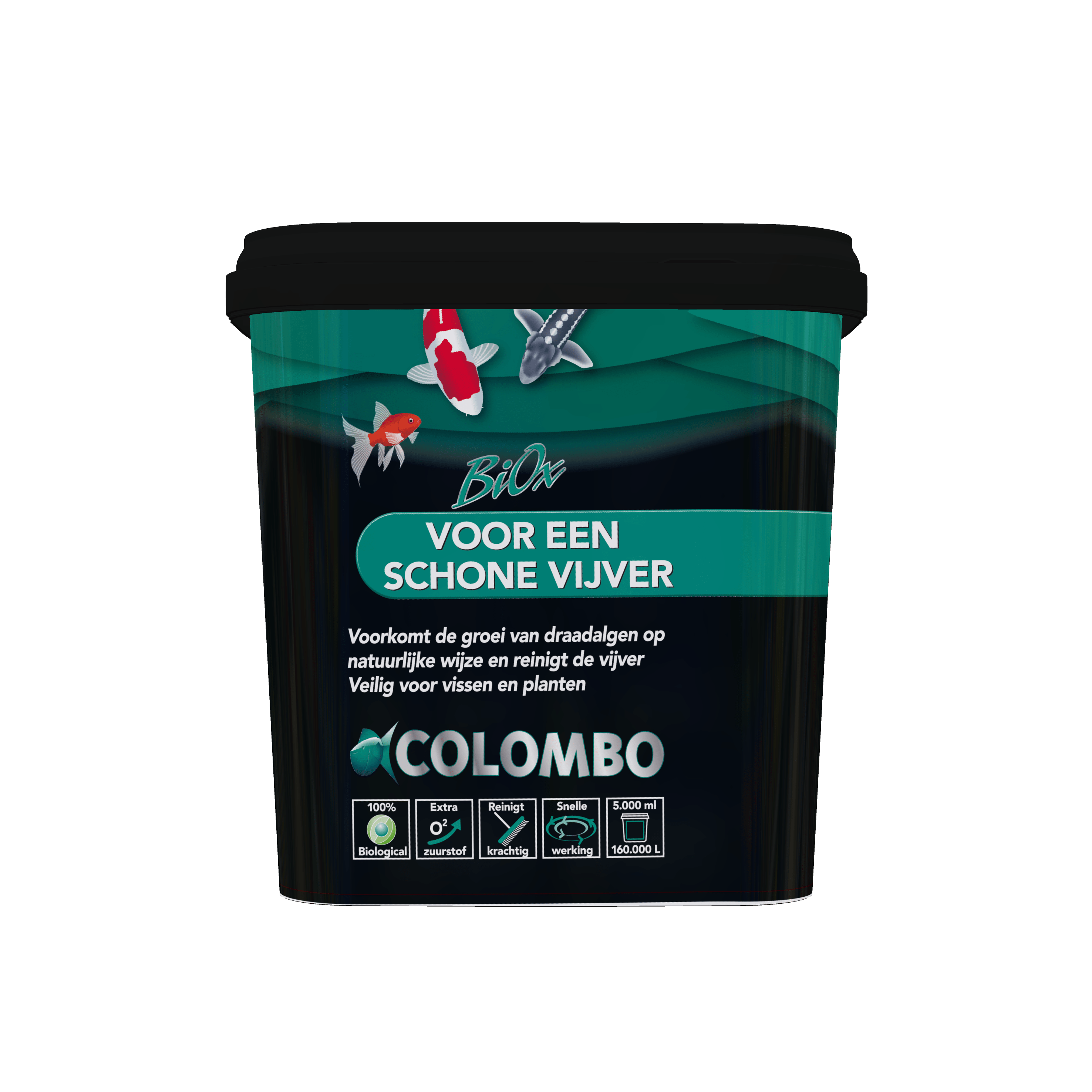 Colombo Produits d'entretien BiOx 5000ml/160.000litres - Oxygène actif pour nettoyer le bassin - Colombo 8715897042348 05020210