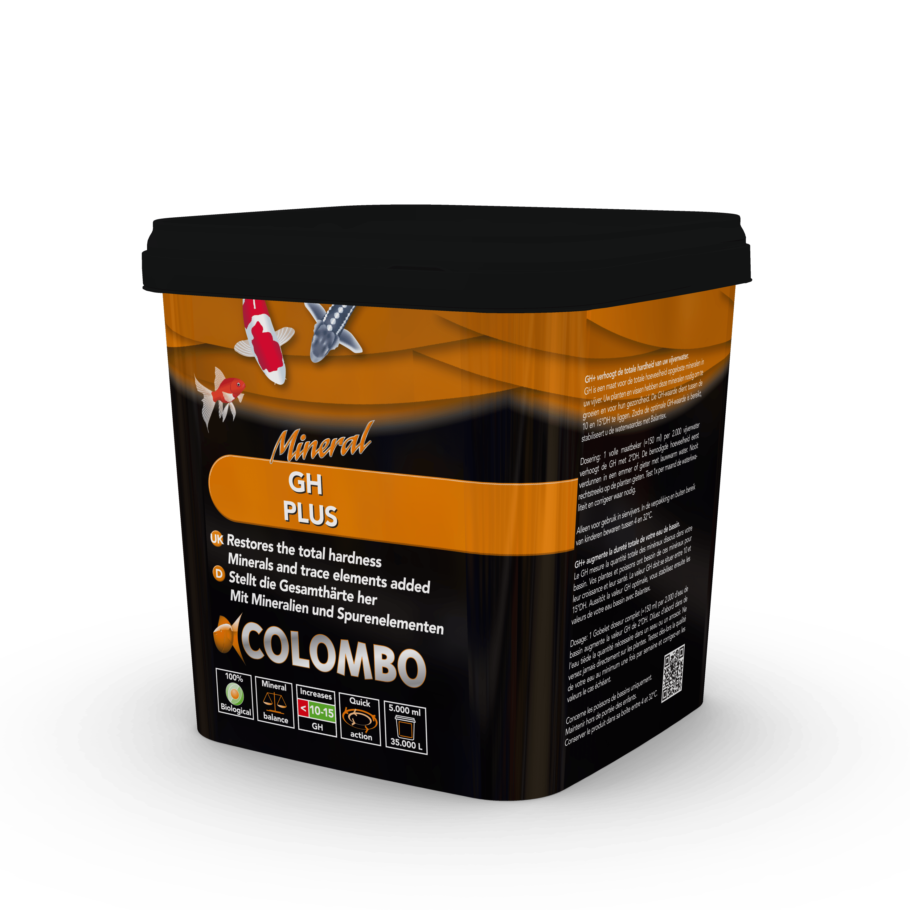 Colombo Duretés Colombo GH+ 5000ml - Augmente la dureté totale 8715897041938 05020130