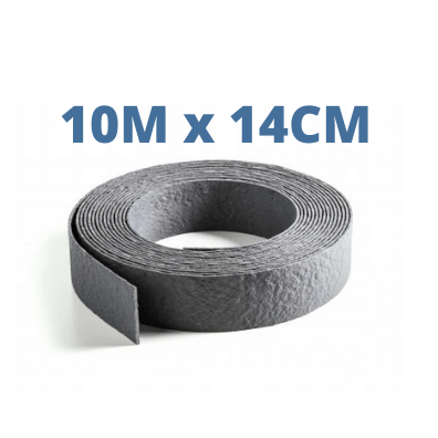 ECOO Bordures de bassin Ecolat enroulée Gris - 10M x 14CM x  0.7CM - Bordure de bassin ECOO 5400929504934 55061