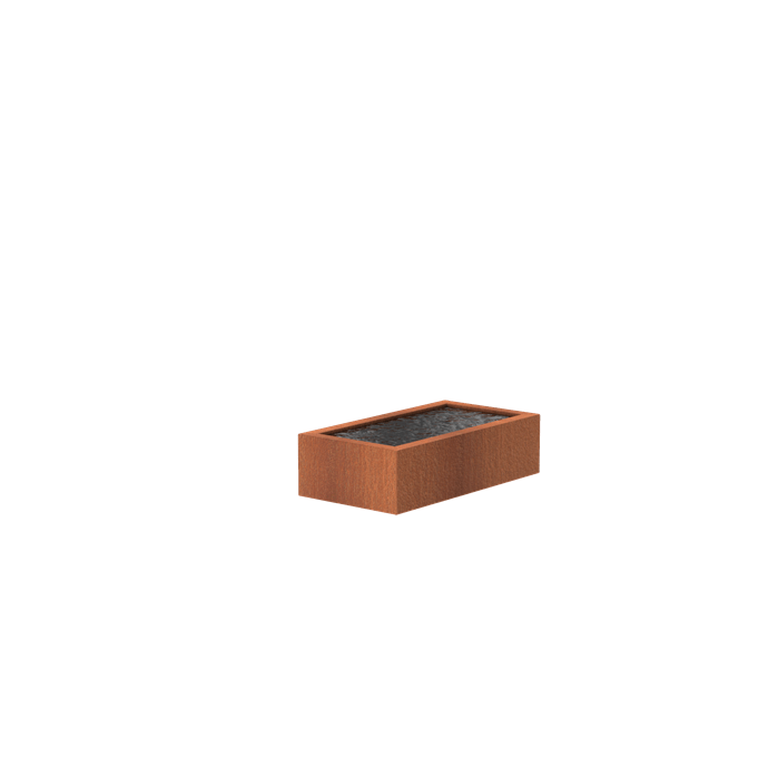 Foudebassin.com Bassins préformés Bassin en acier corten 150 x 800 x 40CM VC10.1
