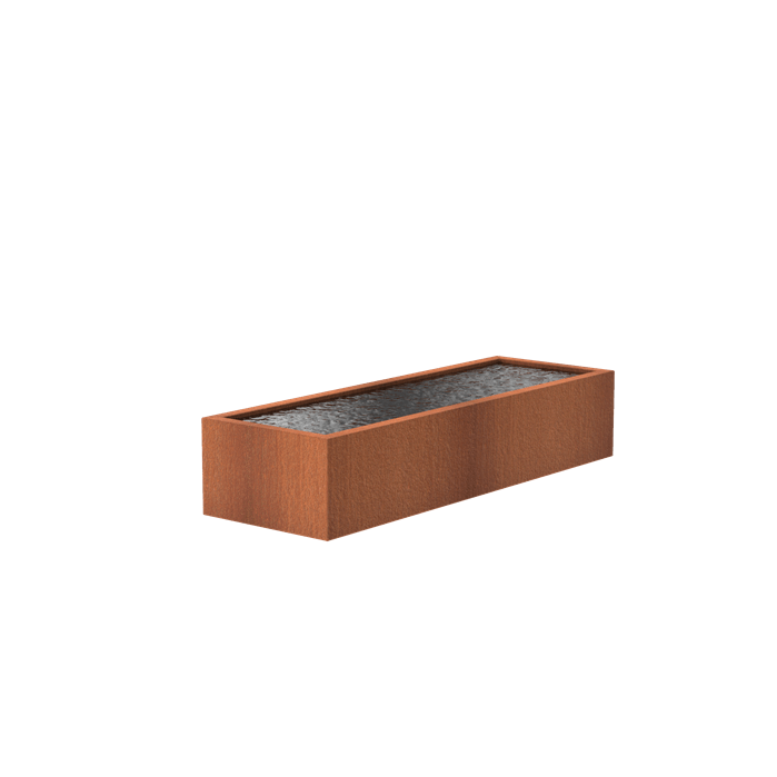 Foudebassin.com Bassins préformés Bassin en acier corten 300 x 100 x 60CM VC6