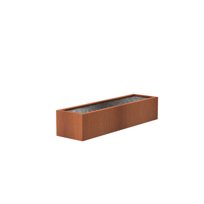 Foudebassin.com Bassins préformés Bassin en acier corten 300 x 800 x 60CM VC7