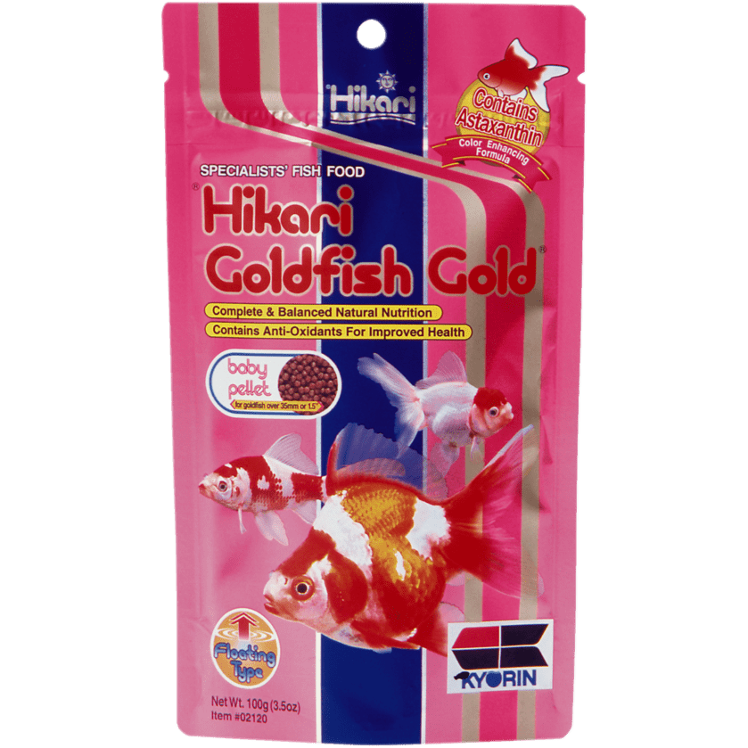 Hikari Nourriture Hikari Goldfish Gold - 100gr - Pour poissons rouges et jeunes koïs 042055021203 C3020095