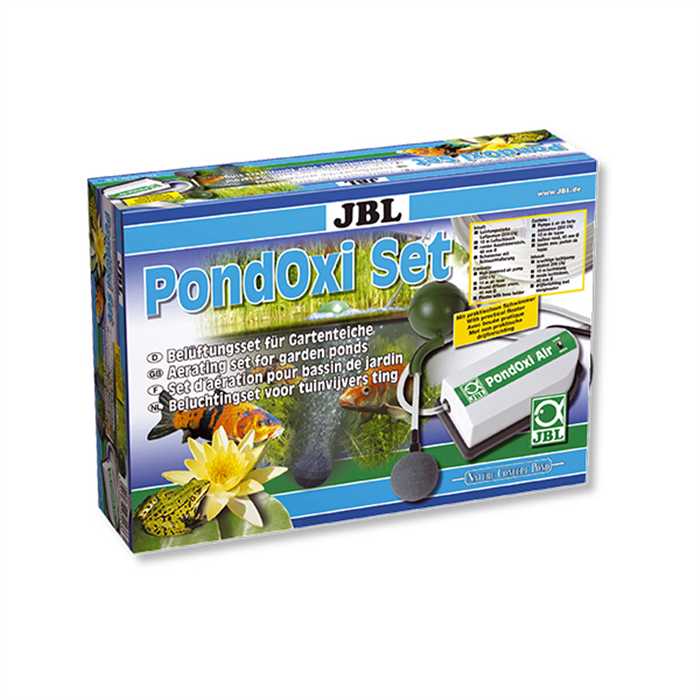 JBL Aérateurs de bassin JBL PondOxi - Set Kit d'aération avec pompe à air pour bassin de jardin - 200L/H 4014162280138 2801300