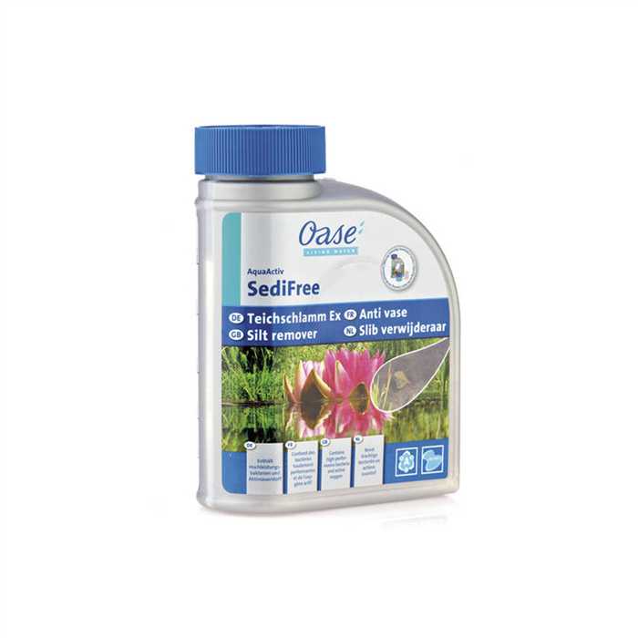 Oase Living Water Produits d'entretien AQUAACTIV SEDIFREE 500 ML - Contre les vases 4010052505602 50560