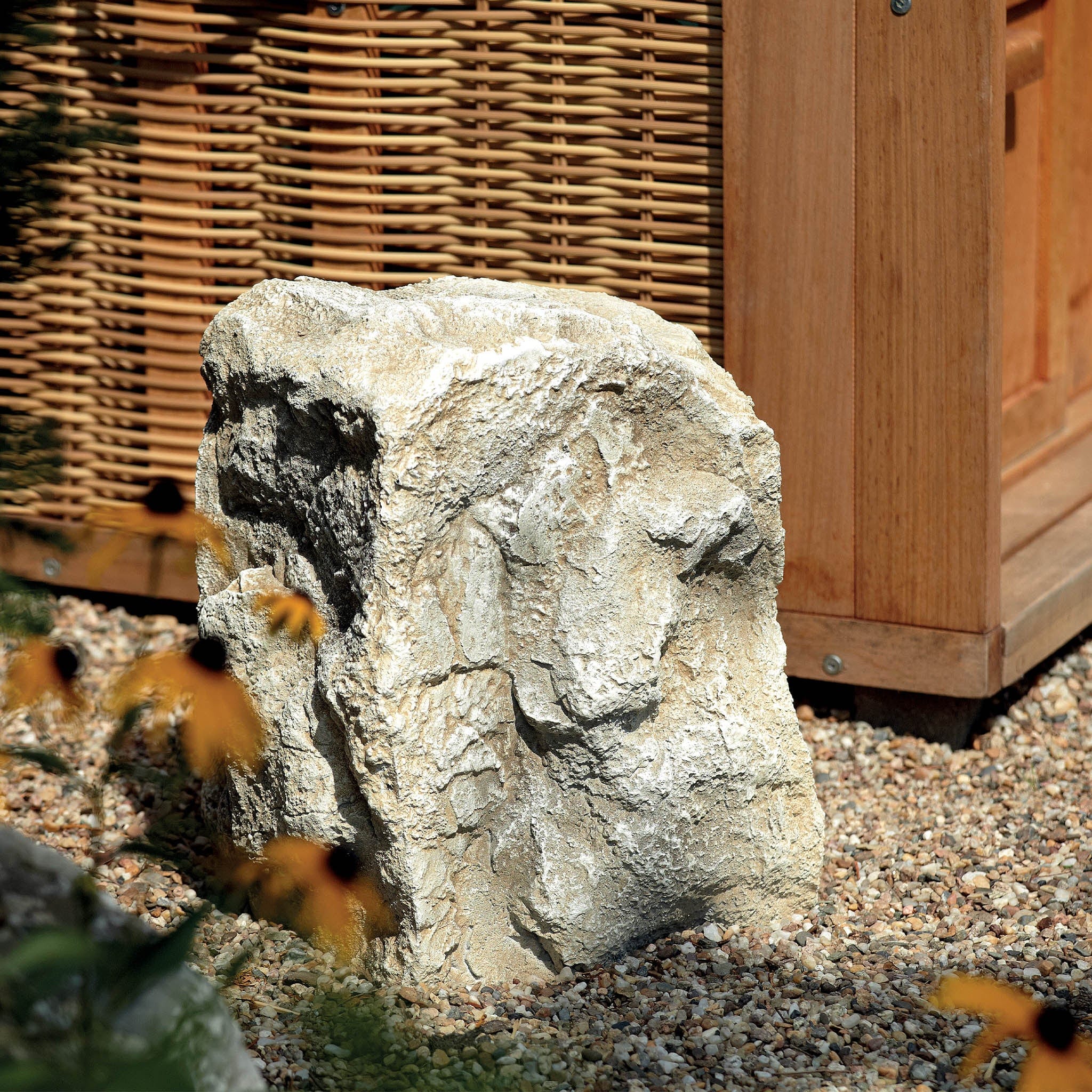 Oase Living Water Gestion électrique InScenio Rock Sand (Couleur Sable) - Cache / Rocher factice pour camouflage d'équipement électrique 4010052504179 50417